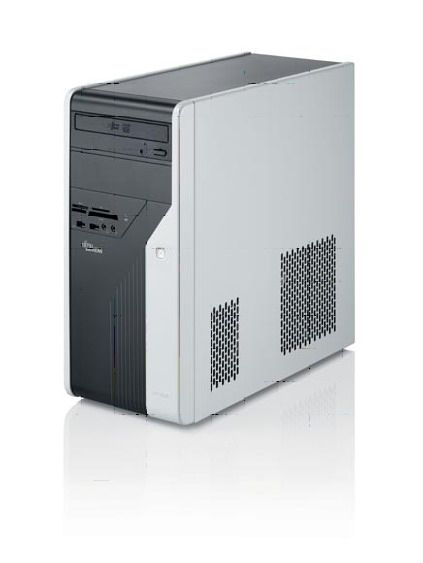 Fujitsu AMILO Desktop La 3415 Green Edition AMD Athlon 4450e 3 GB DDR2-SDRAM 500 GB AMD Radeon HD 3200 Windows Vista Home Premium Micro Tower PC Black, Silver