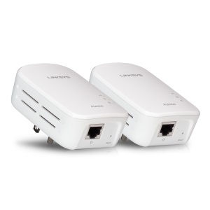Linksys PLEK500 PowerLine network adapter 500 Mbit/s Ethernet LAN White 2 pc(s)