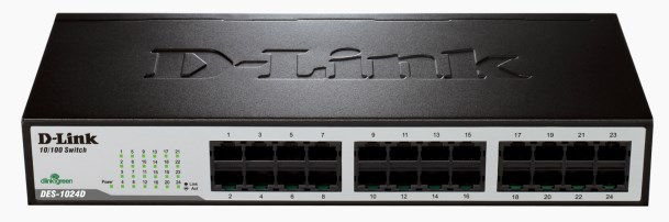 D-Link DES-1024D-BNDL network switch Unmanaged L2 Fast Ethernet (10/100) Black