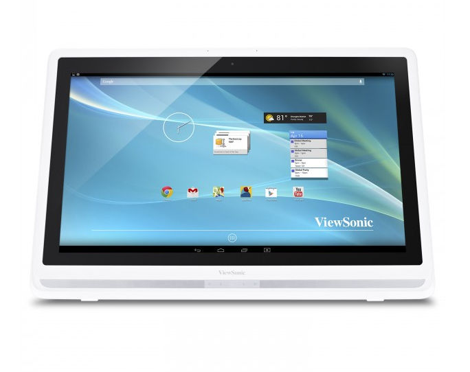 Viewsonic VSD241 NVIDIA Tegra Tegra 3 61 cm (24") 1920 x 1080 pixels Touchscreen All-in-One PC 1 GB DDR3-SDRAM 8 GB Flash Android 4.2 Wi-Fi 4 (802.11n) White