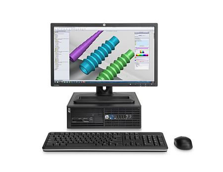 HP 220 SFF + ZR2330w + NVIDIA Quadro K600 Intel® Xeon® E3 V2 Family E3-1225V2 4 GB DDR3-SDRAM 500 GB HDD Windows 7 Professional Workstation Black