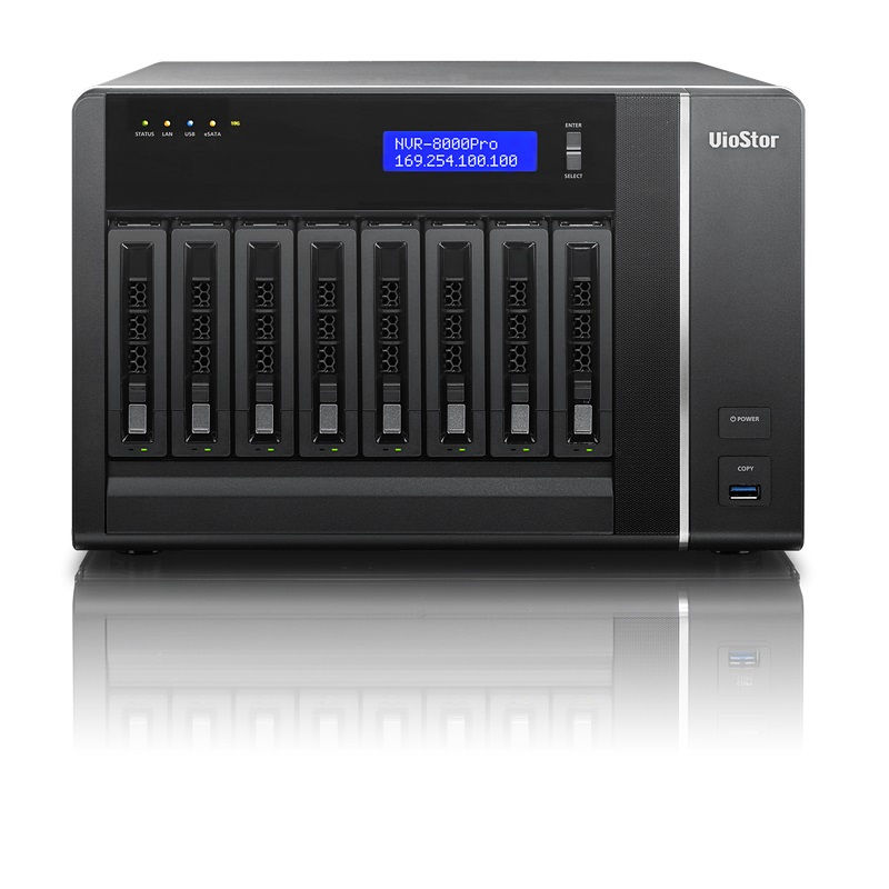 QNAP VS-8124 PRO+ network video recorder Black