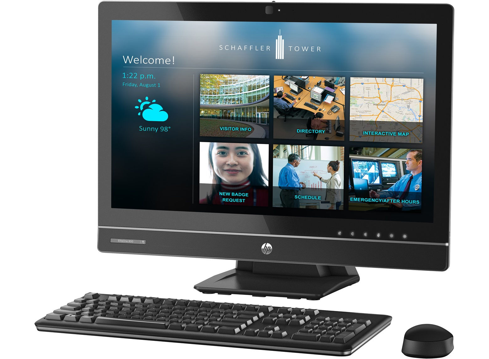 HP EliteOne 800 G1 Intel® Core™ i5 i5-4670S 58.4 cm (23") 1920 x 1080 pixels Touchscreen All-in-One PC 4 GB DDR3-SDRAM 500 GB HDD Windows 8 Black