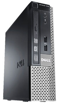 DELL OptiPlex 9020 Intel® Core™ i5 i5-4570S 4 GB DDR3-SDRAM 320 GB HDD Windows 7 Professional USFF PC Black