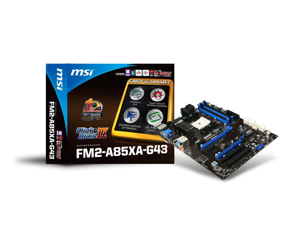 MSI FM2-A85XA-G43 AMD A85X Socket FM2 ATX
