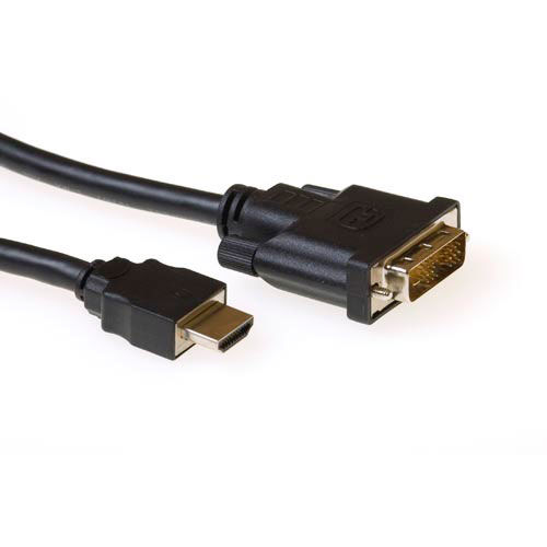 ACT Conversion cable HDMI A male to DVI-D male 1.00 m