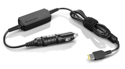 Lenovo 65W DC Travel Adapter (Slim Tip) power adapter/inverter Auto Black