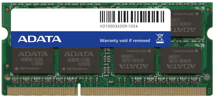 ADATA DDR3 SO-DIMM 4GB (9) memory module 204-pin SO-DIMM