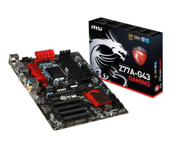 MSI Z77A-G43 GAMING motherboard Intel® Z77 Express LGA 1155 (Socket H2) ATX