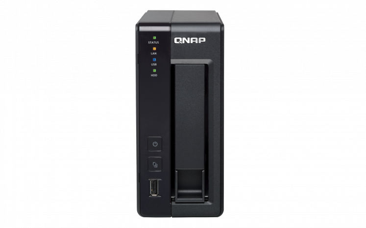 QNAP TS-119P II NAS Desktop Marvell 0.5 GB 3 TB HDD Linux Black