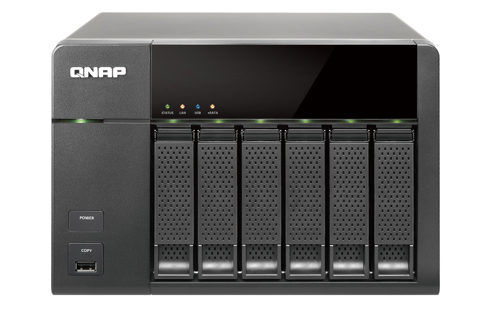 QNAP TS-669L + 6X ST2000NC000 NAS/storage server Tower Intel Atom® 1 GB 12 TB Linux Black