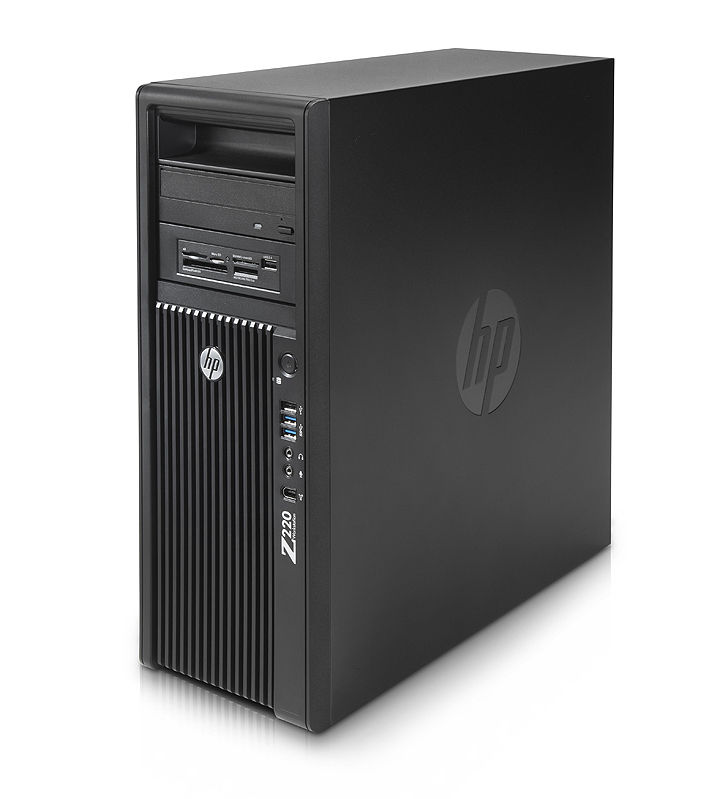 HP 220 CMT + NVIDIA Quadro 410 Intel® Core™ i7 i7-3770 4 GB DDR3-SDRAM 500 GB HDD Windows 7 Professional Minitower Workstation Black