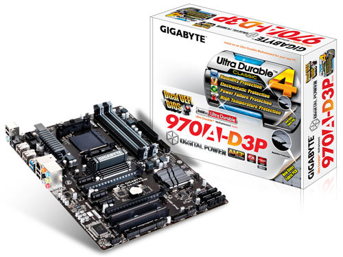 GIGABYTE GA-970A-D3P motherboard AMD 970 Socket AM3+ ATX