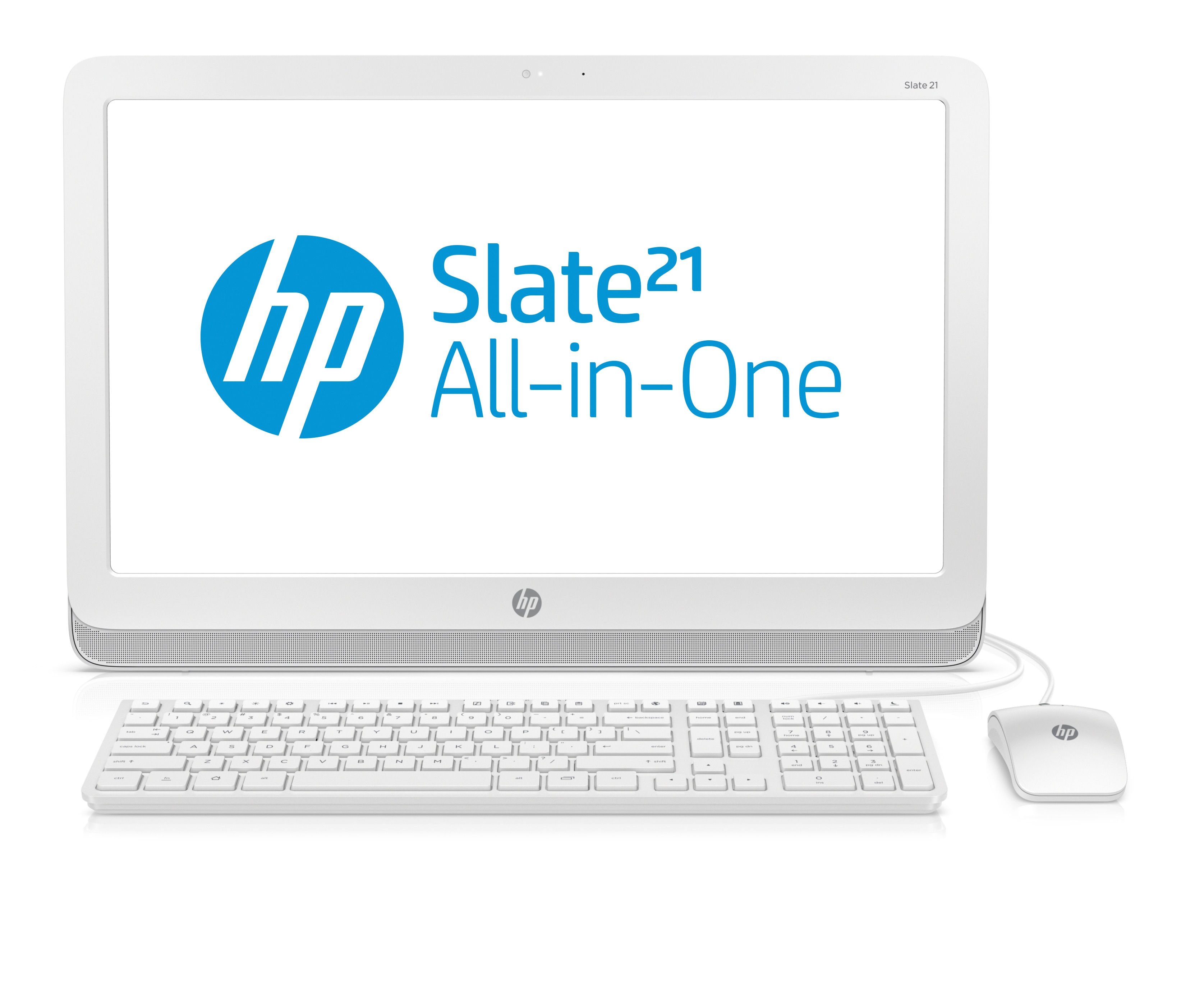 HP Slate 21-k100 NVIDIA Tegra T40S 54.6 cm (21.5") 1920 x 1080 pixels Touchscreen All-in-One PC 1 GB DDR3-SDRAM Flash Android 4.2 Wi-Fi 4 (802.11n) White