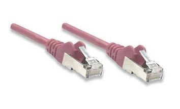Intellinet Cat5e, 0.5m networking cable Pink SF/UTP (S-FTP)
