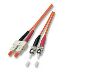 Intellinet Duplex Jumper, ST/SC, 50/125µ, 15 m InfiniBand/fibre optic cable Orange