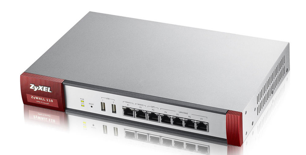 Zyxel ZyWall 110 hardware firewall 1 Gbit/s