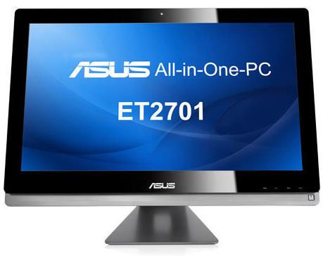 ASUS ET ET2701INTI-B025 Intel® Core™ i7 i7-3770S 68.6 cm (27") 1920 x 1080 pixels Touchscreen All-in-One PC 8 GB DDR3-SDRAM 2 TB HDD NVIDIA® GeForce® GT 640M Windows 8 Black