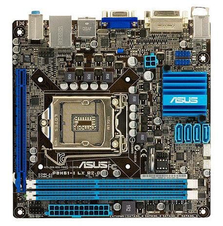ASUS P8H61-I/LX-R2.0 Intel® H61 LGA 1155 (Socket H2) mini ITX