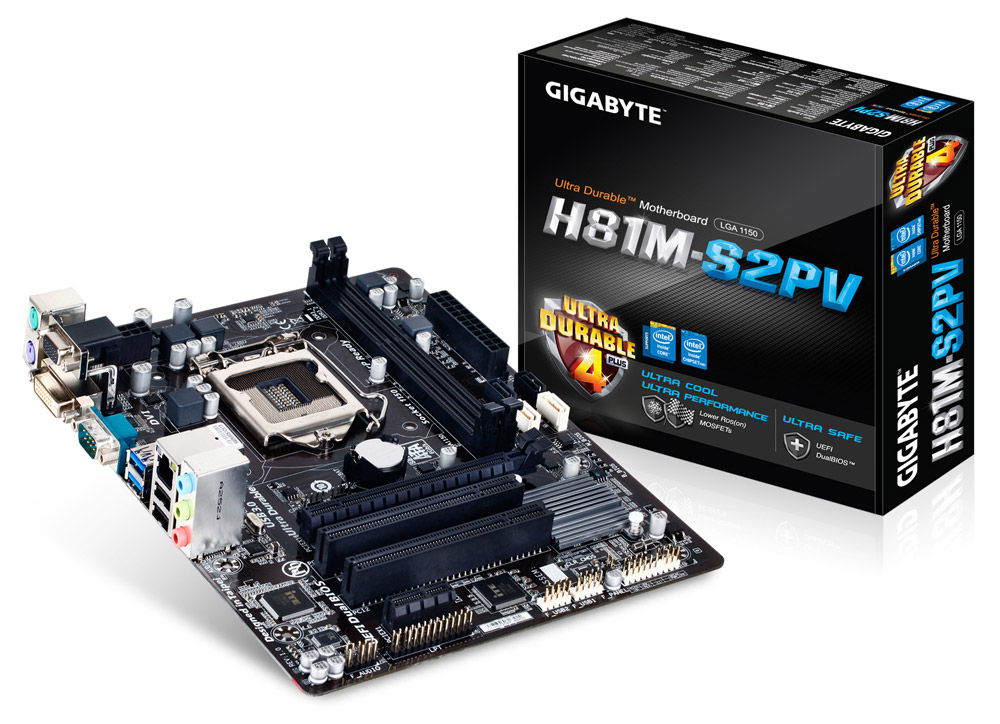 GIGABYTE GA-H81M-S2PV motherboard Intel® H81 LGA 1150 (Socket H3) micro ATX
