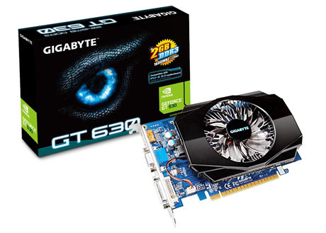GIGABYTE GVN6302GI-00-G11 graphics card NVIDIA GeForce GT 630 2 GB GDDR3