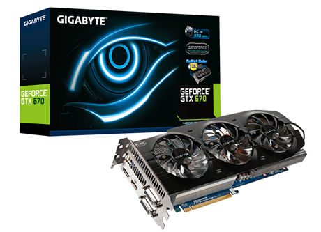 GIGABYTE GVN670O4GD-00-G graphics card NVIDIA GeForce GTX 670 4 GB GDDR5