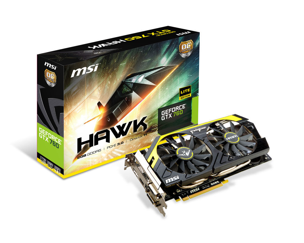 MSI V300-001R graphics card NVIDIA GeForce GTX 760 2 GB GDDR5