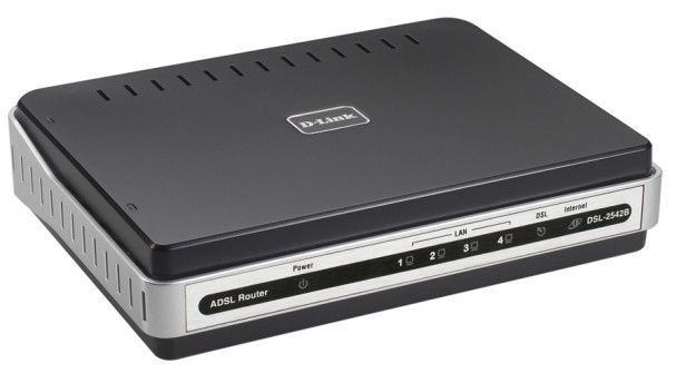 D-Link DSL-2542B wired router Black, Silver