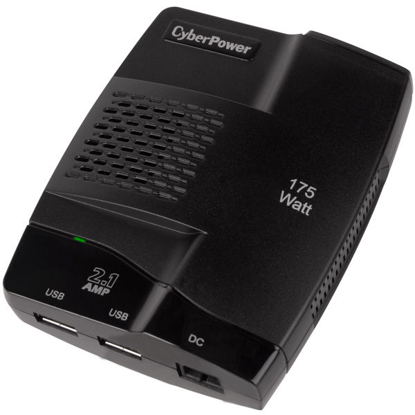 CyberPower CPS175S2U power adapter/inverter 175 W Black