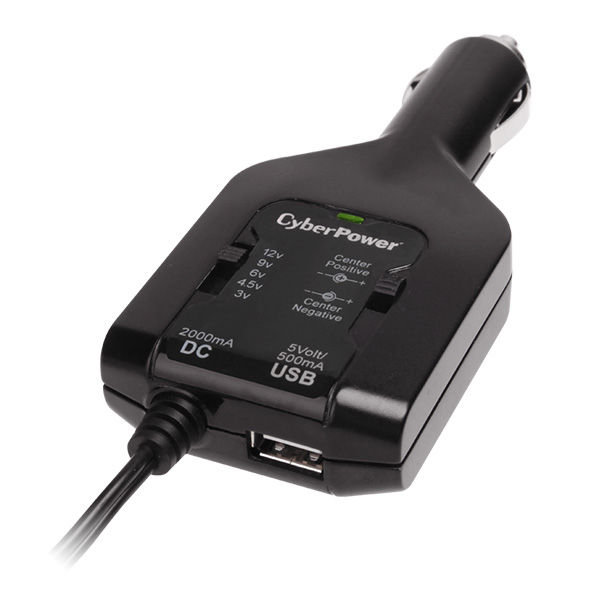 CyberPower CPUDC1U2000 power adapter/inverter Auto Black