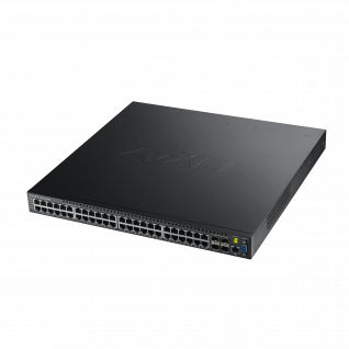 Zyxel XGS3700-48 network switch Managed L2+ Gigabit Ethernet (10/100/1000) Black