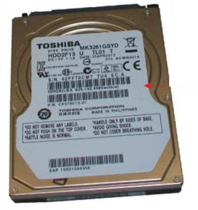 Fujitsu FUJ:CP579010-XX internal hard drive 320 GB 7200 RPM 2.5" Serial ATA