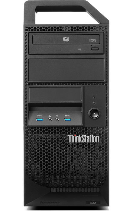 Lenovo ThinkStation E32 Intel® Core™ i5 i5-4570 4 GB DDR3-SDRAM 1 TB HDD NVIDIA® Quadro® K600 Windows 8 Pro Mini Tower Workstation Black