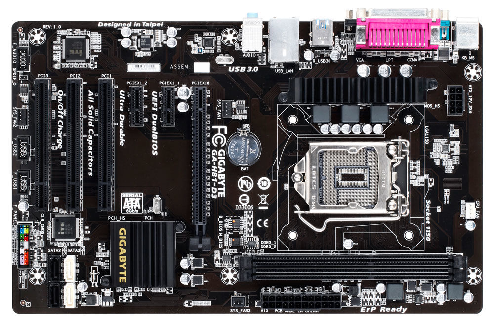 GIGABYTE GA-H81-D3 motherboard Intel® H81 LGA 1150 (Socket H3) ATX
