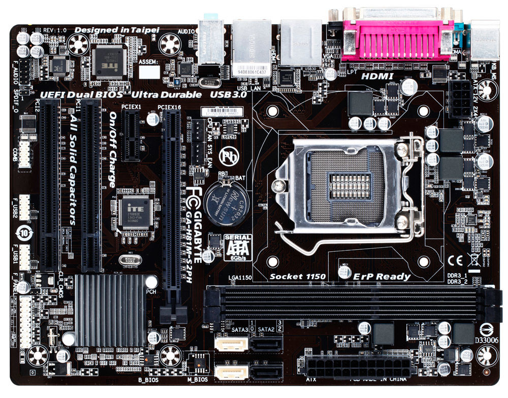 GIGABYTE GA-H81M-S2PH motherboard Intel® H81 LGA 1150 (Socket H3) micro ATX