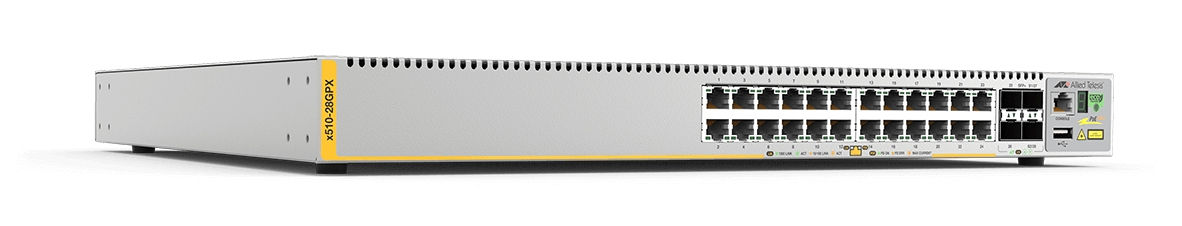 Allied Telesis AT-X510-28GPX-30 network switch Managed L3 Gigabit Ethernet (10/100/1000) Power over Ethernet (PoE) Grey