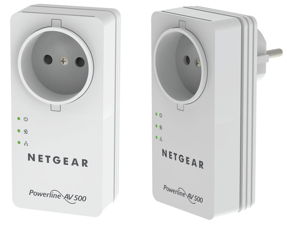 NETGEAR Powerline 500 500 Mbit/s Ethernet LAN White 2 pc(s)