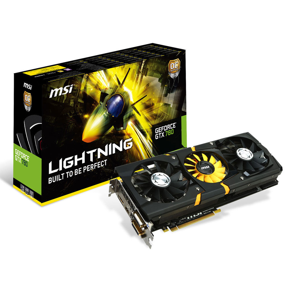 MSI LIGHTNING N780 graphics card NVIDIA GeForce GTX 780 3 GB GDDR5