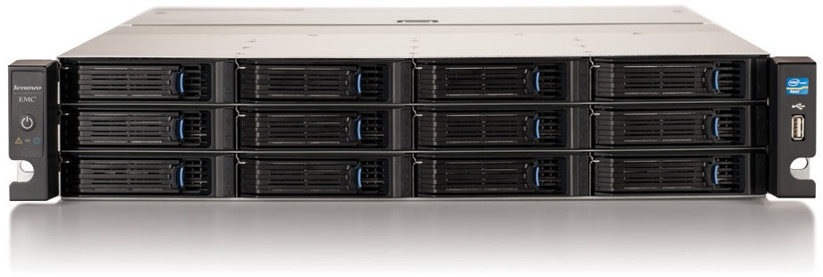 Lenovo TotalStorage Series EMC px12-450r 4TB(4x1TB) Storage server Rack (2U) Intel® Xeon® E3 V2 Family E3-1265LV2 8 TB DDR3 HDD EMC LifeLine Black, Grey