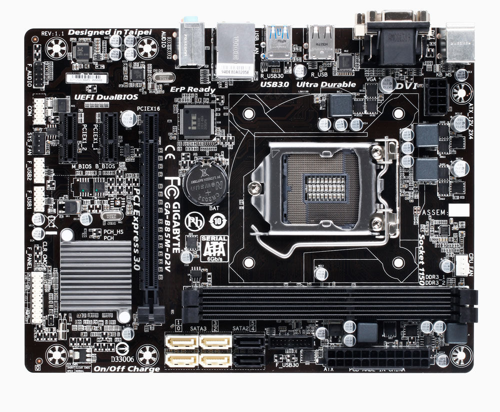 GIGABYTE GA-B85M-D2V motherboard Intel® B85 LGA 1150 (Socket H3) micro ATX