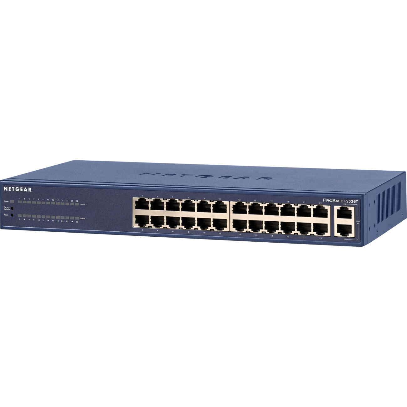 NETGEAR FS526T Unmanaged L3 Fast Ethernet (10/100) Blue