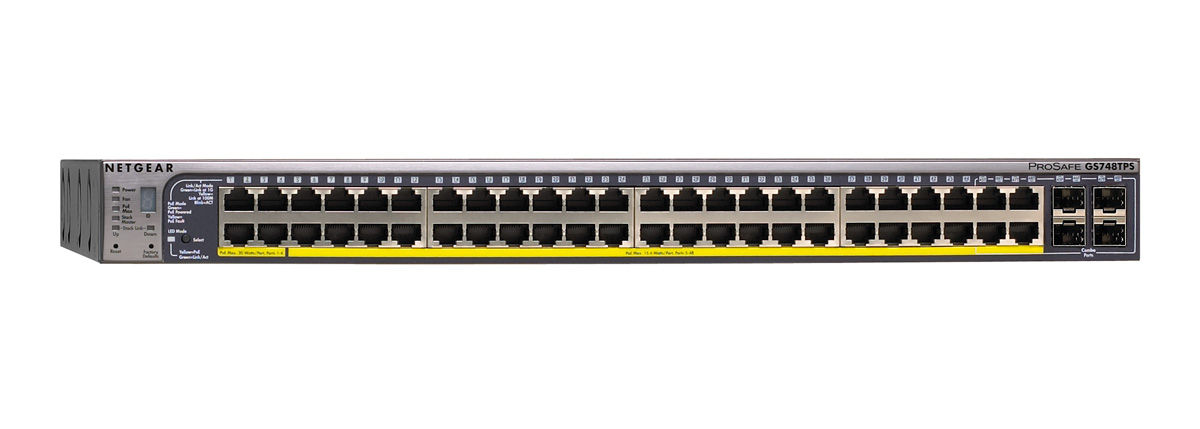 NETGEAR ProSafe 48 Port PoE Smart Switch Managed L3 Power over Ethernet (PoE) Black