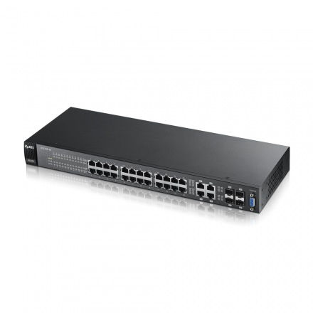 Zyxel GS2200-24 Managed L2 Gigabit Ethernet (10/100/1000) Black