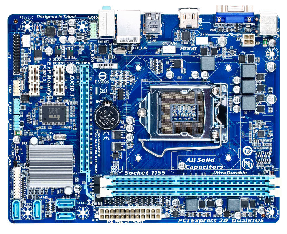 GIGABYTE GA-H61M-DS2 HDMI (rev. 1.0) Intel® H61 micro ATX