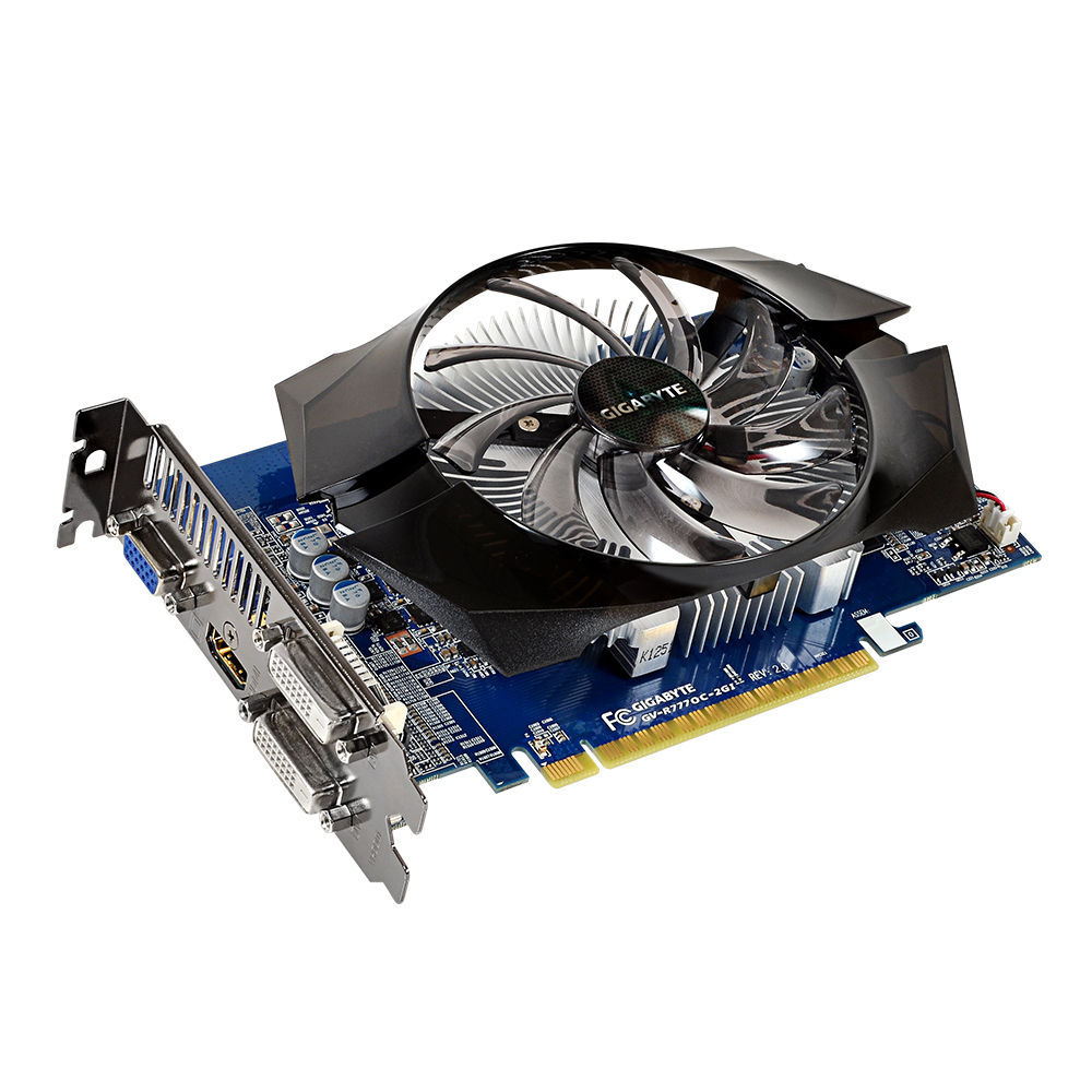 GIGABYTE GV-R777OC-2GI REV.2 graphics card AMD Radeon HD7770 2 GB GDDR5
