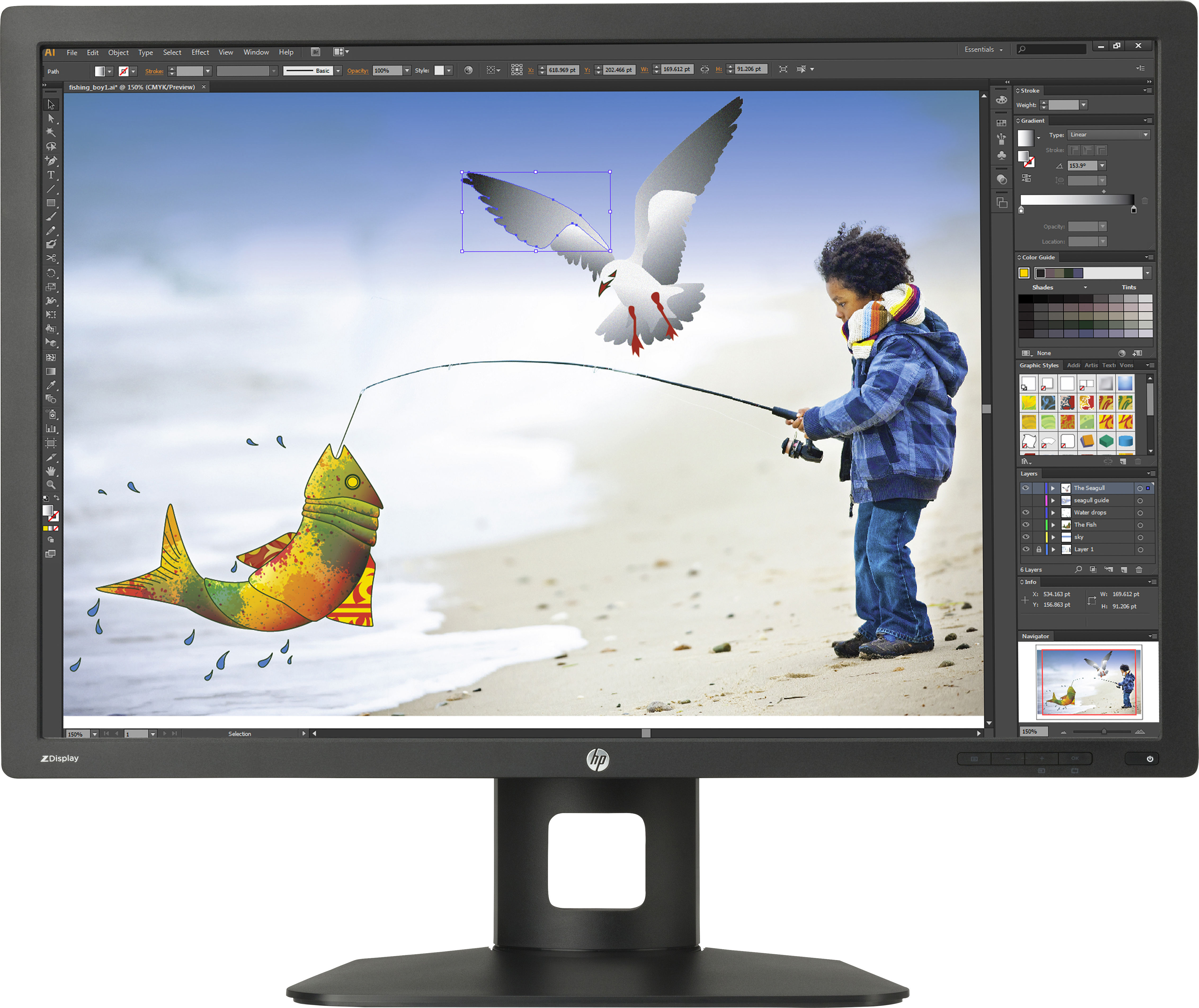 HP Z30i computer monitor 76.2 cm (30") 2560 x 1600 pixels LED Black