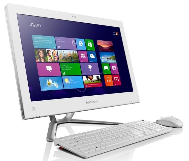 Lenovo IdeaCentre C355 AMD E E1-2500 50.8 cm (20") All-in-One PC 4 GB DDR3-SDRAM 500 GB HDD Windows 8 Silver, White
