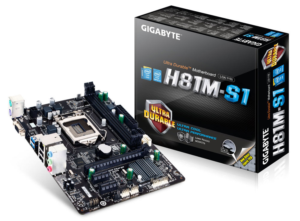 GIGABYTE GA-H81M-S1 motherboard Intel® H81 LGA 1150 (Socket H3) micro ATX