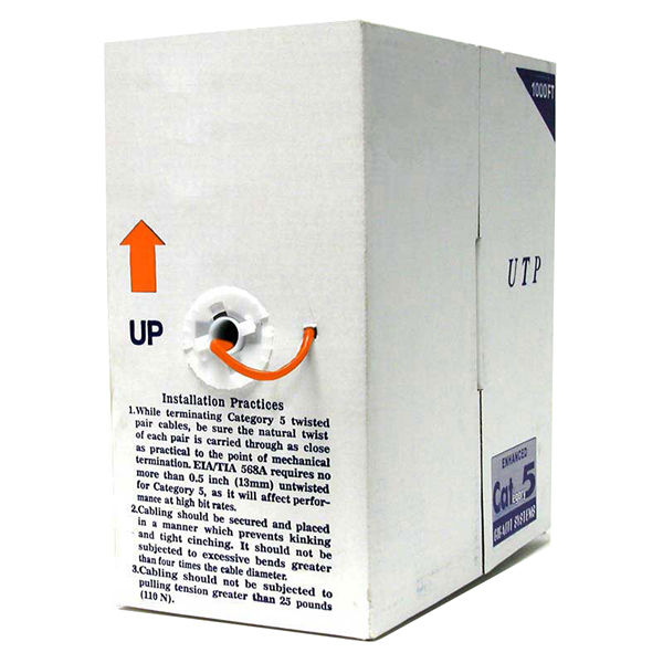 StarTech.com 1000ft Cat5e UTP networking cable Orange 304.8 m U/UTP (UTP)
