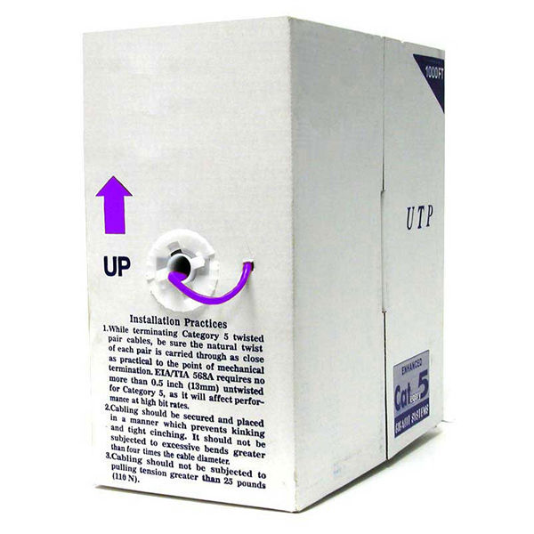 StarTech.com 1000ft Cat5e UTP networking cable Purple 304.8 m U/UTP (UTP)